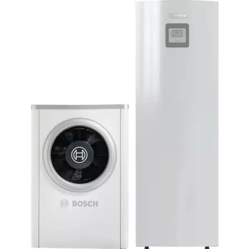 Термопомпа въздх-вода Bosch AWM S 5 + Compress 6000 AW -7 , Моноблок, 7 kW, отопление, охлаждане и БГВ