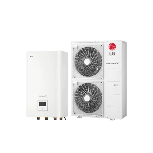 Термопомпа въздух-вода LG Therma V HN1616M.NK5/HU121MA.U33, Сплит, 12 kW, отопление, охлаждане и БГВ