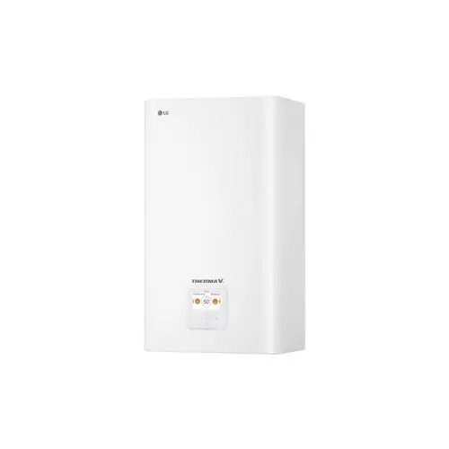 Термопомпа въздух-вода LG Therma V HN091MR.NK5/HU051MR.U44, Сплит, 5 kW, отопление, охлаждане и БГВ