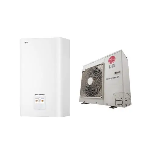 Tермопомпа въздух-вода LG Therma V HN091MR.NK5/HU091MR.U44, Сплит, 9 kW, отопление, охлаждане и БГВ