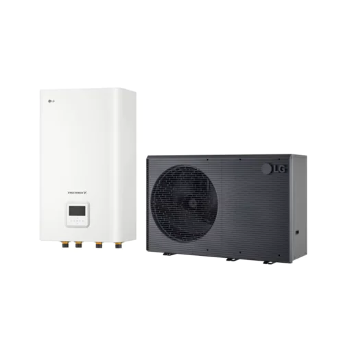 Термопомпа въздух-вода LG THERMAL V HN1616HC.NK0/HM141HF.UB60, Моноблок, 14.00 kW, отопление, охлаждане и БГВ