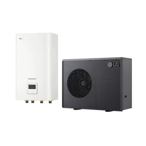Термопомпа въздух-вода LG Therma V HN1639HC.NK0/HM143HF.UB60, Моноблок, 14.00 kW, отопление, охлаждане и БГВ