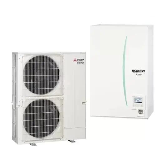 Термопомпа въздух-вода Mitsubishi Electric Ecodan Power ERSE-MED/PUHZ-SW160YKA, Сплит, 16 kW, отопление, охлаждане и БГВ