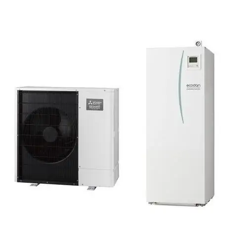 Термопомпа въздух-вода Mitsubishi Electric Zubadan ERST20C-VM2D/PUHZ-SHW112YAA, Сплит, 11 kW, отопление, охлаждане и БГВ