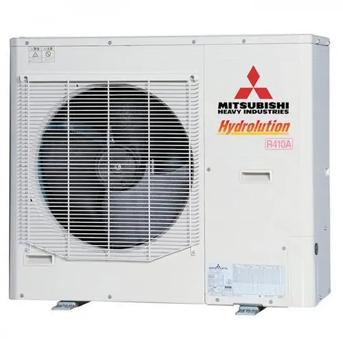 Термопомпа въздух-вода Mitsubishi Heavy Hydrolution All-in-one HMA 100-S/ FDCW100VNX-A, Сплит, 10 kW, отопление, охлаждане и БГВ