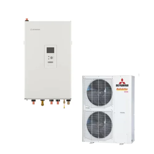 Термопомпа въздух-вода Mitsubishi Heavy Hydrolution HMS140-S/FDCW140VNX-A , 16 kW, отопление, охлаждане и БГВ