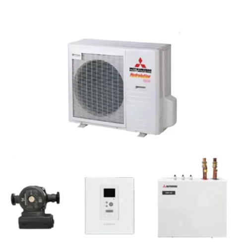 Термопомпа въздух-вода Mitsubishi Heavy Hydrolution All-in-one HSB100-W/FDCW71VNX-A, Сплит, 8 kW, отопление, охлаждане и БГВ