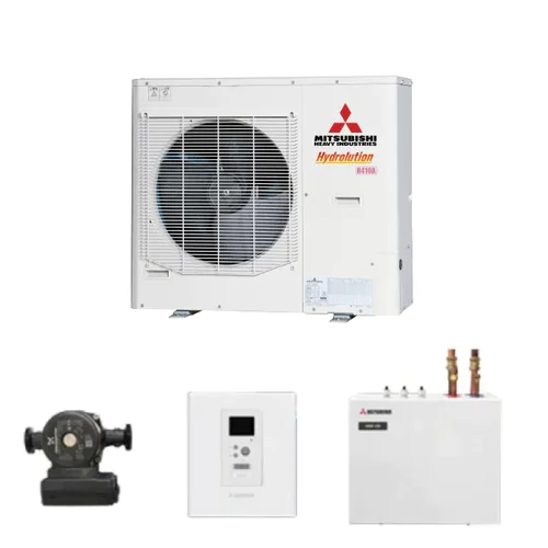 Термопомпа въздух-вода Mitsubishi Heavy Hydrolution All-in-one HSB100-W/FDCW100VNX-A, Сплит, 10 kW, отопление, охлаждане и БГВ