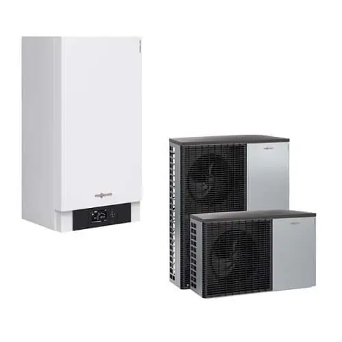 Термопомпа въздух-вода Viessmann Vitocal 200-S AWB-M-E-AC 201.D Z015221, Сплит, 8 kW, отопление, охлаждане и БГВ