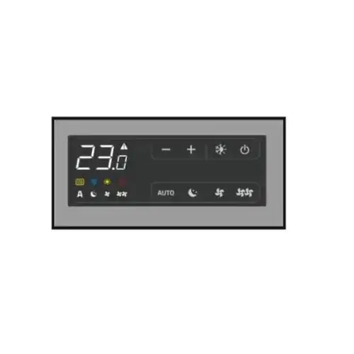 Сензорен(smart touch) LCD панел за управление за вграждане в конвектора, с термостат и плавно регулиране скоростите на вентилатора 